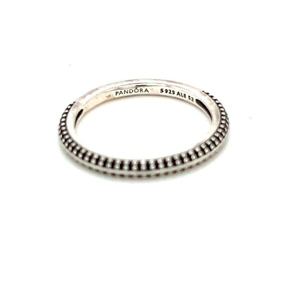 Pandora Thin Band Beaded Ring - Picture 5 of 7